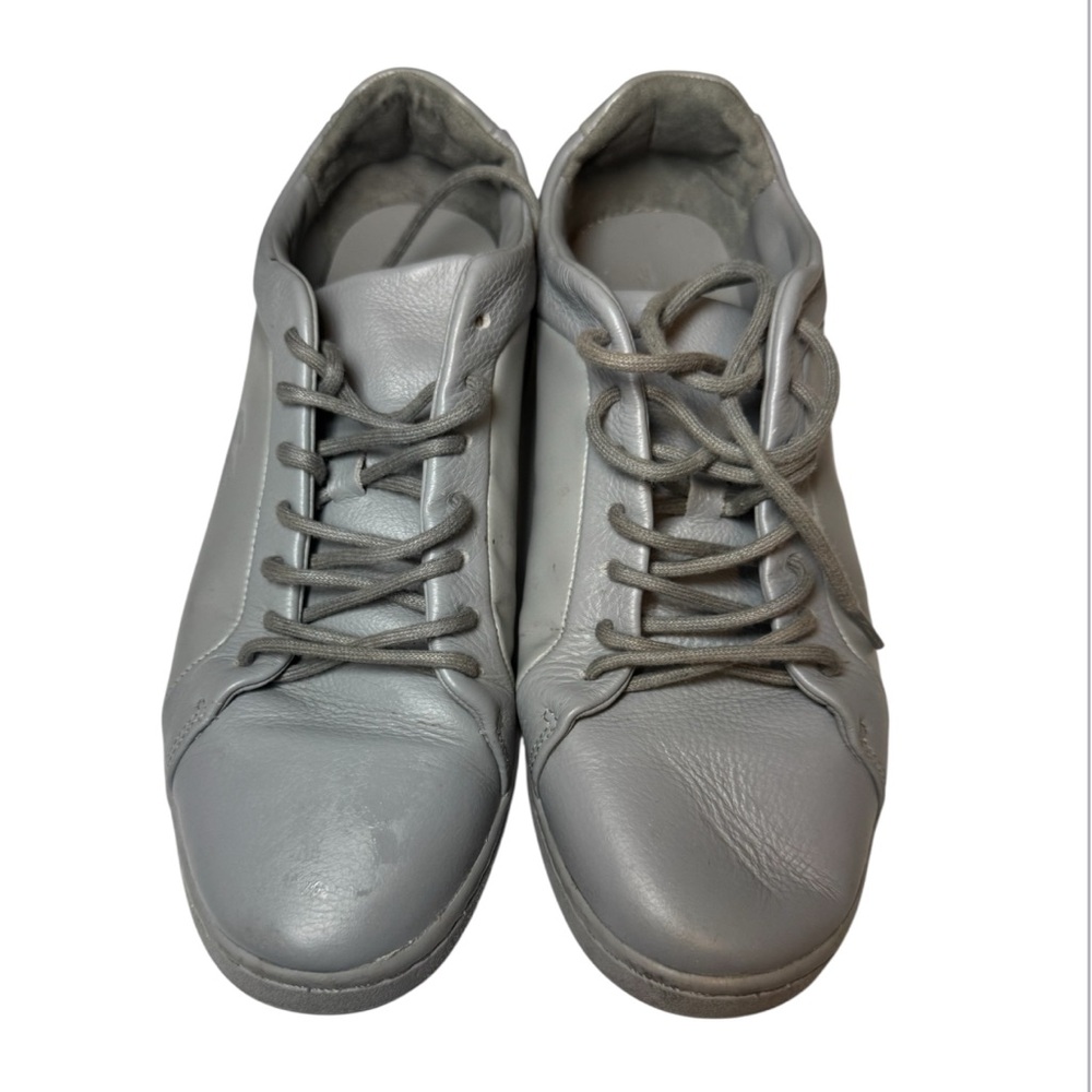 Lacoste Gray Leather Sneakers - Picture 2 of 5